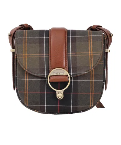 Barbour Flap Shoulder Bag In Brown