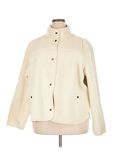 Pre-owned Barbour Fleece Jacket In Ivory