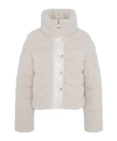 Barbour Fleece Quilted Jacket In White