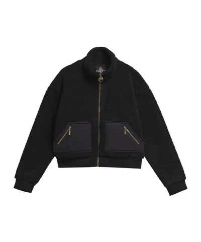 Barbour Fleece Zip Jacket In Black