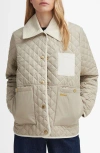 Barbour Fleur Quilted Jacket In Neutral