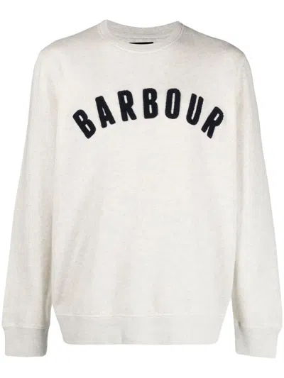 Barbour Langarmshirt Mit Geflocktem Logo In Neutrals