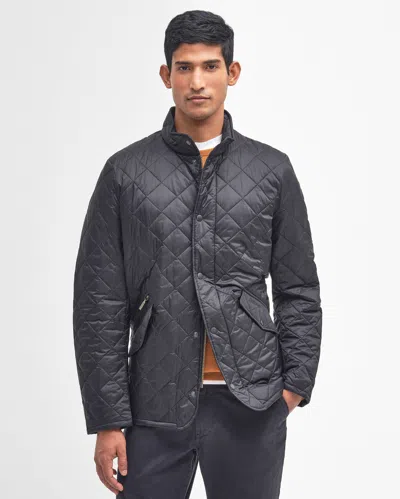 Barbour Flyweight Chelsea Mens Quilted Jacket In Black