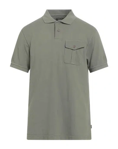 Barbour For Land Rover Man Polo Shirt Military Green Size Xxl Cotton