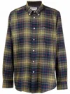 Barbour Fortrose Tartan Green Blue Shirt In Green