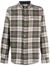 Barbour Checkered Collared Long In Beige
