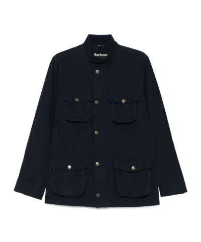 Barbour Four-pocket Field Jacket In Blue