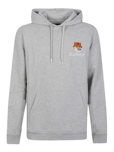 BARBOUR FOX HEAD COTTON HOODIE