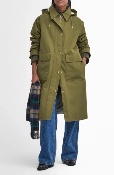 Barbour Francis Waterproof Insulated Coat With Removable Hood In Ancient Loden Tartan