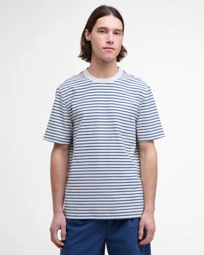 Barbour Frensham Mens Striped T-shirt In Blue