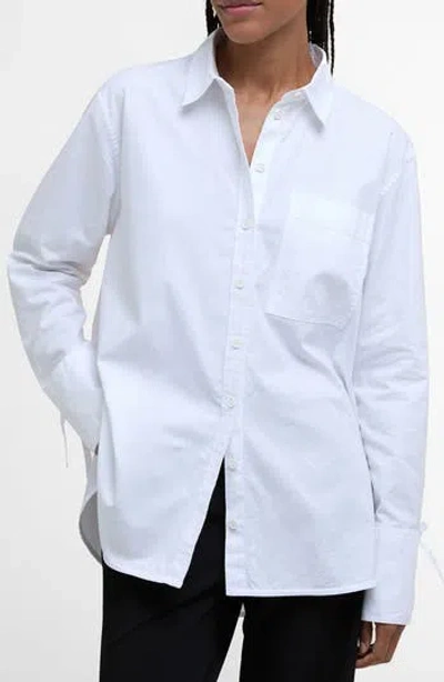 Barbour Freya Button Up Shirt In White