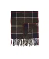 Barbour Fringed Scarf In Black