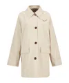 Barbour Front Button Jacket In Neutral