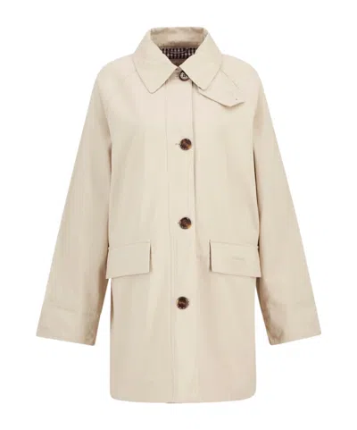 Barbour Front Button Jacket In Neutral