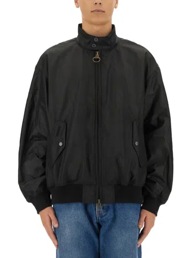 Barbour Man Jacket Dark Brown Size Xxl Cotton In Black