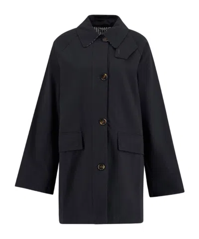 Barbour Gabby Car Coat In Purple