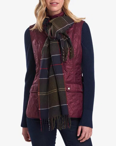 Barbour Galingale Unisex Scarf In Brown