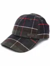 Barbour Galingali Scottish Waxed Peaked Hat In Black