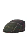 Barbour Tartan Baker Boy Hat In Green