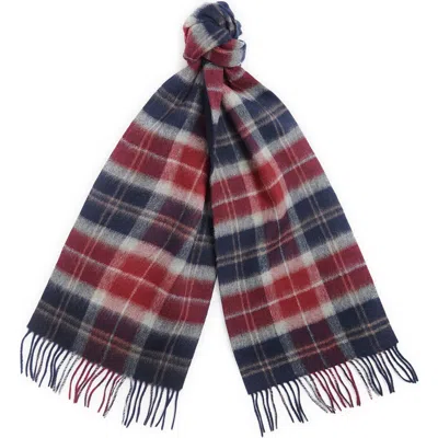 Barbour Galston Tartan Plaid Wool Scarf In Multi
