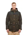 Barbour Hooded Button-down Jacket In Green