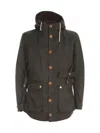 Barbour Game Waxed Parka In Olive