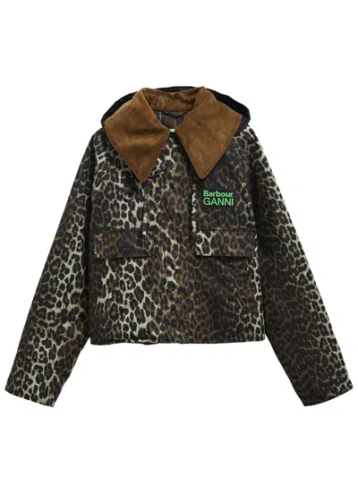 Barbour X Ganni Women Leopard Jacket In Multi