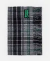 Barbour X Ganni Checked Scarf In Green
