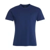 BARBOUR BARBOUR GARMENT DYED T-SHIRT NAVY