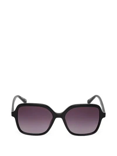 Barbour Geometric-frame Sunglasses In Schwarz