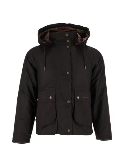 Barbour Georgette Waxed Jacket In Brown