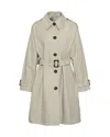 Barbour Maia Light Sand Trenchcoat In Sn11