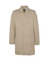Barbour Structured Coat With Long Sleeves And Side Pockets