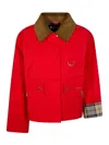 Barbour Mackworth Jacket With D-ring In Red