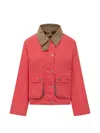 Barbour X Paul Smith Button Spey Jacket In Pink