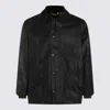 Barbour Relaxed Fit Jacket Corduroy Collar In Black