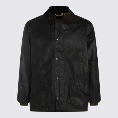 BARBOUR BARBOUR BLACK COTTON CASUAL JACKET