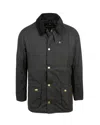 Barbour Jacket Collar Corduroy Slit Pockets In Black