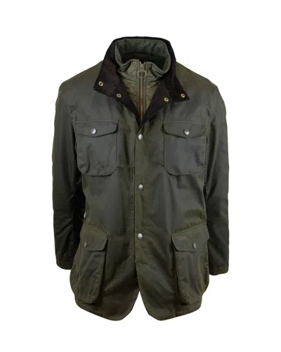 BARBOUR GIUBBINO OGSTON WAX VERDE OLIVA