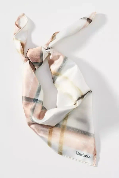 Barbour Gianna Satin Hair Scarf In White