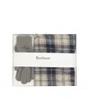 Barbour Gift Set Tartan Grey Midnight In Gray