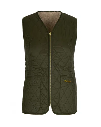 Barbour Gilet Markenfield Liner Olive Natural In Lliol51