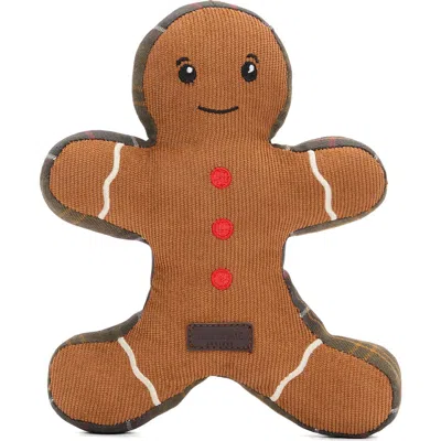 Barbour Gingerbread Man Dog Toy In Brown