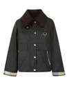 Barbour Catton Waxed Cotton Jacket In Green
