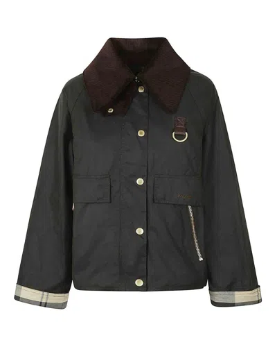 Barbour Giubbino Catton Wax Sage/ancient In Green