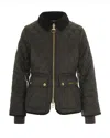 Barbour Diamond-quilted Zip-front Coat