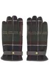 Barbour Gloves With Tartan Pattern In Green