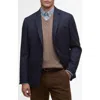 Barbour Godfrey Moons Shetland Slim Fit Blazer In Blue