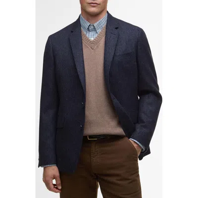 BARBOUR BARBOUR GODFREY MOONS SHETLAND BRUSHED WOOL MÉLANGE SPORT COAT