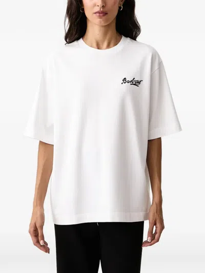 Barbour Gracefield Graphic-print T-shirt In White